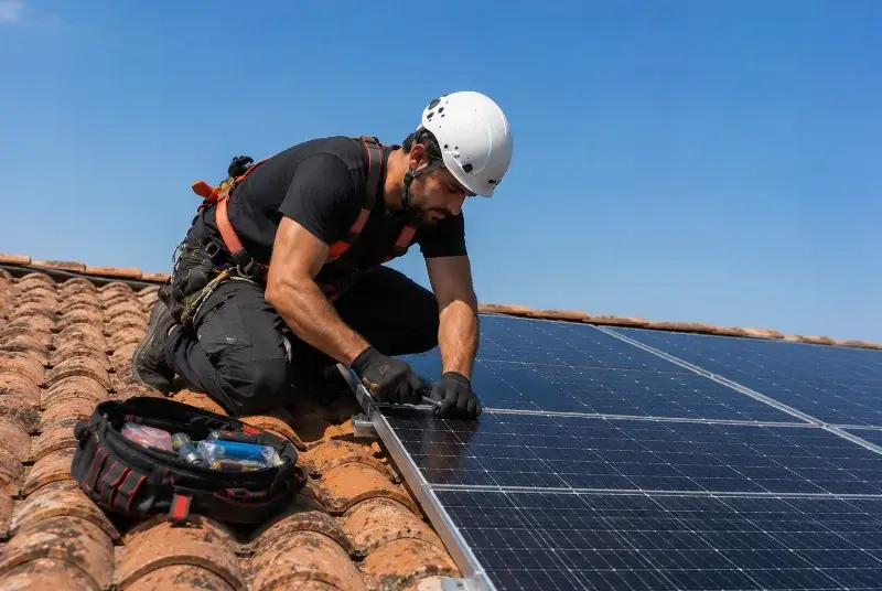 Maintenance et monitoring de panneaux solaires à Mormoiron